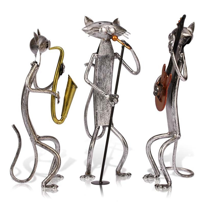 JazzCats – Musical Iron Cat Sculptures