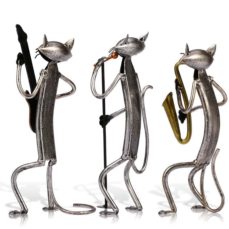 JazzCats – Musical Iron Cat Sculptures