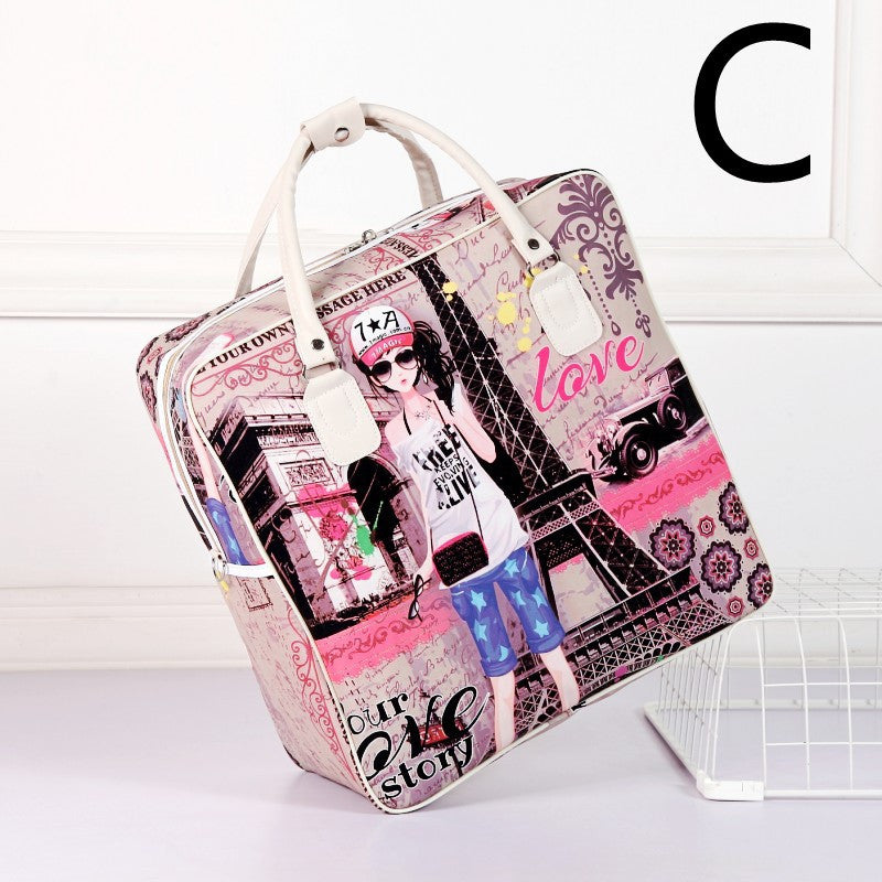 Cartoon Hand Travel Bag, Business Trip Bag, Luggage Bag, Sports Bag, Shoulder Travel Bag