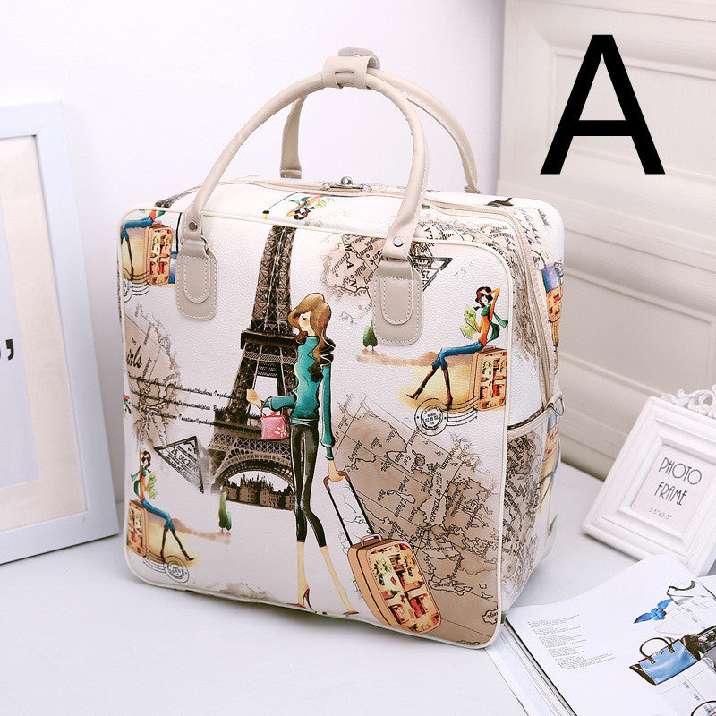 Cartoon Hand Travel Bag, Business Trip Bag, Luggage Bag, Sports Bag, Shoulder Travel Bag