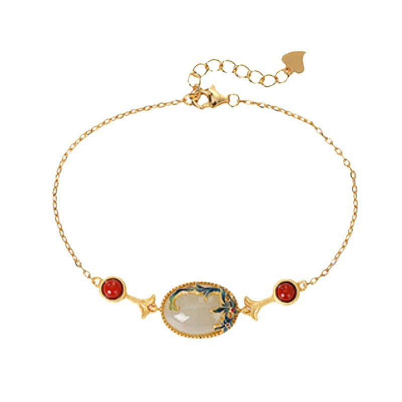 Icing On The Cake Hetian Jade Hand Accessory Bracelet
