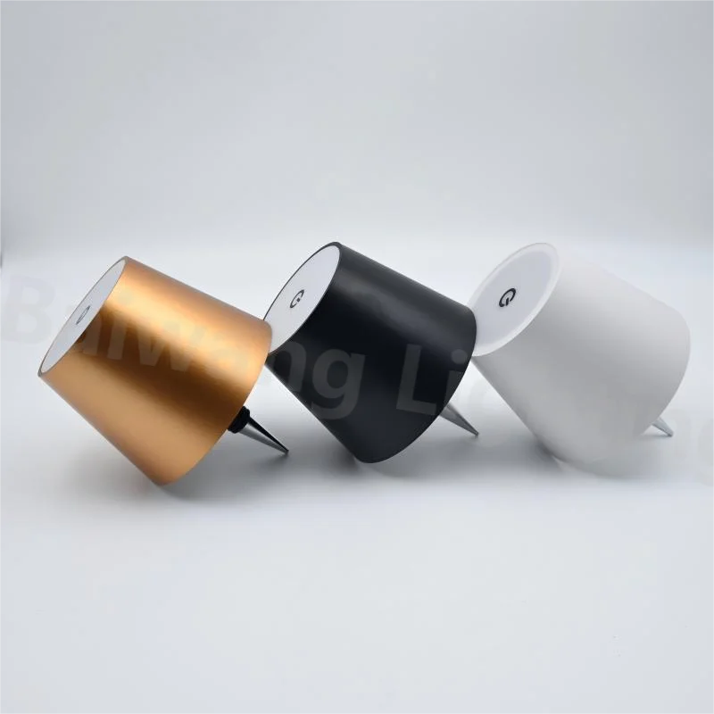 Lampe tactile VinoGlow : lampe de table LED sans fil pour bouteille de vin (rechargeable par USB)