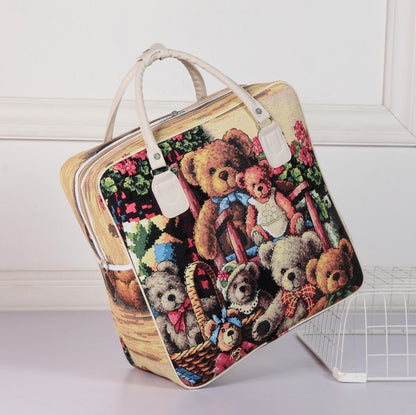 Cartoon Hand Travel Bag, Business Trip Bag, Luggage Bag, Sports Bag, Shoulder Travel Bag
