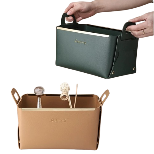 LuxFold – Nordic Foldable PU Leather Storage Box
