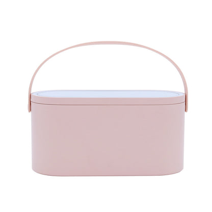 GlowCase – Portable LED Makeup Mirror with Storage