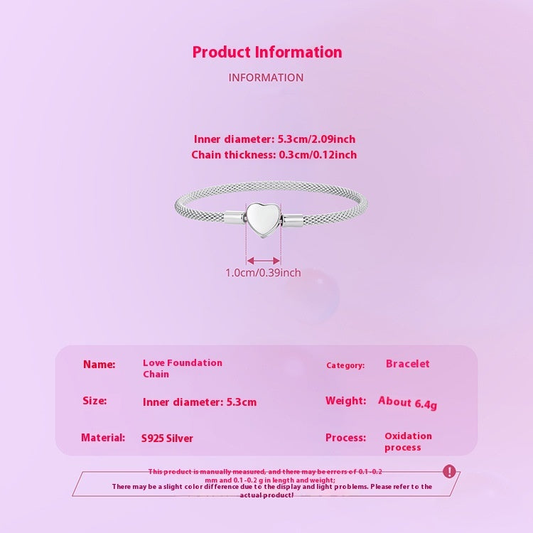 Heart Bracelet Valentine's Day Series Versatile High Sense
