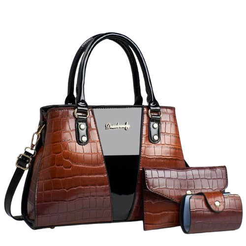 Women's Crocodile Stitching Three-piece Shoulder Bag