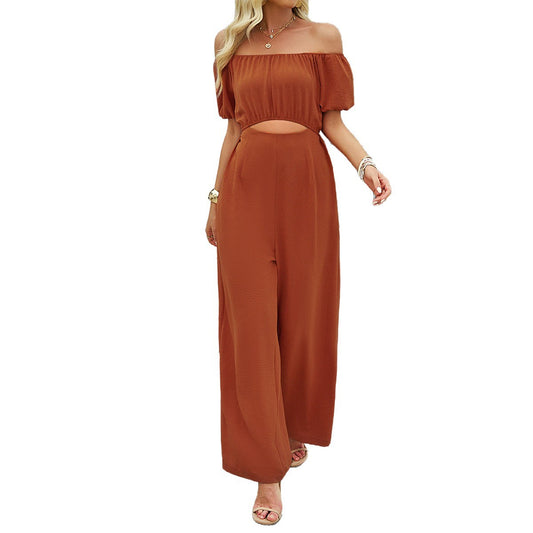 Soleil Chic Off-Shoulder Jumpsuit