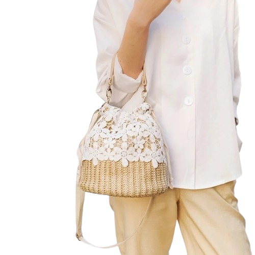 Summer straw bag