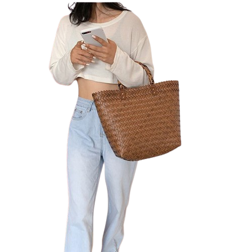 Soléa Tressê – Retro Chic Woven Bucket Bag